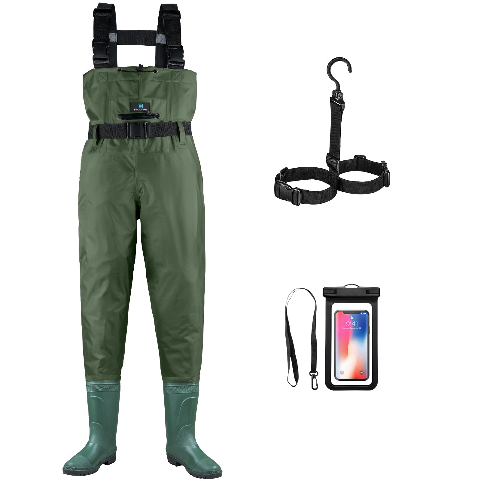 Waders for Men Women Chest Waders with Boots Waterproof Fishing