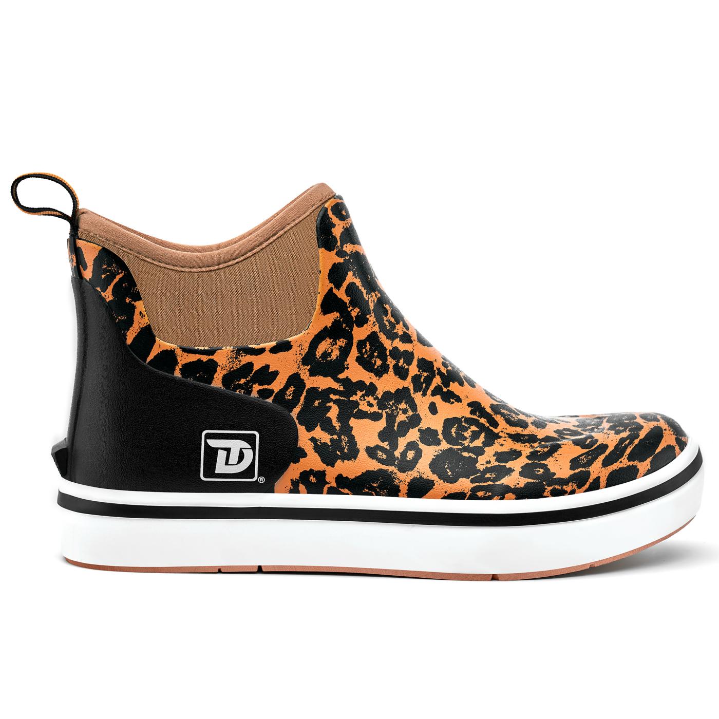 Trudave Leopard Print Ankle Deck Boots for Women Trudave Gear