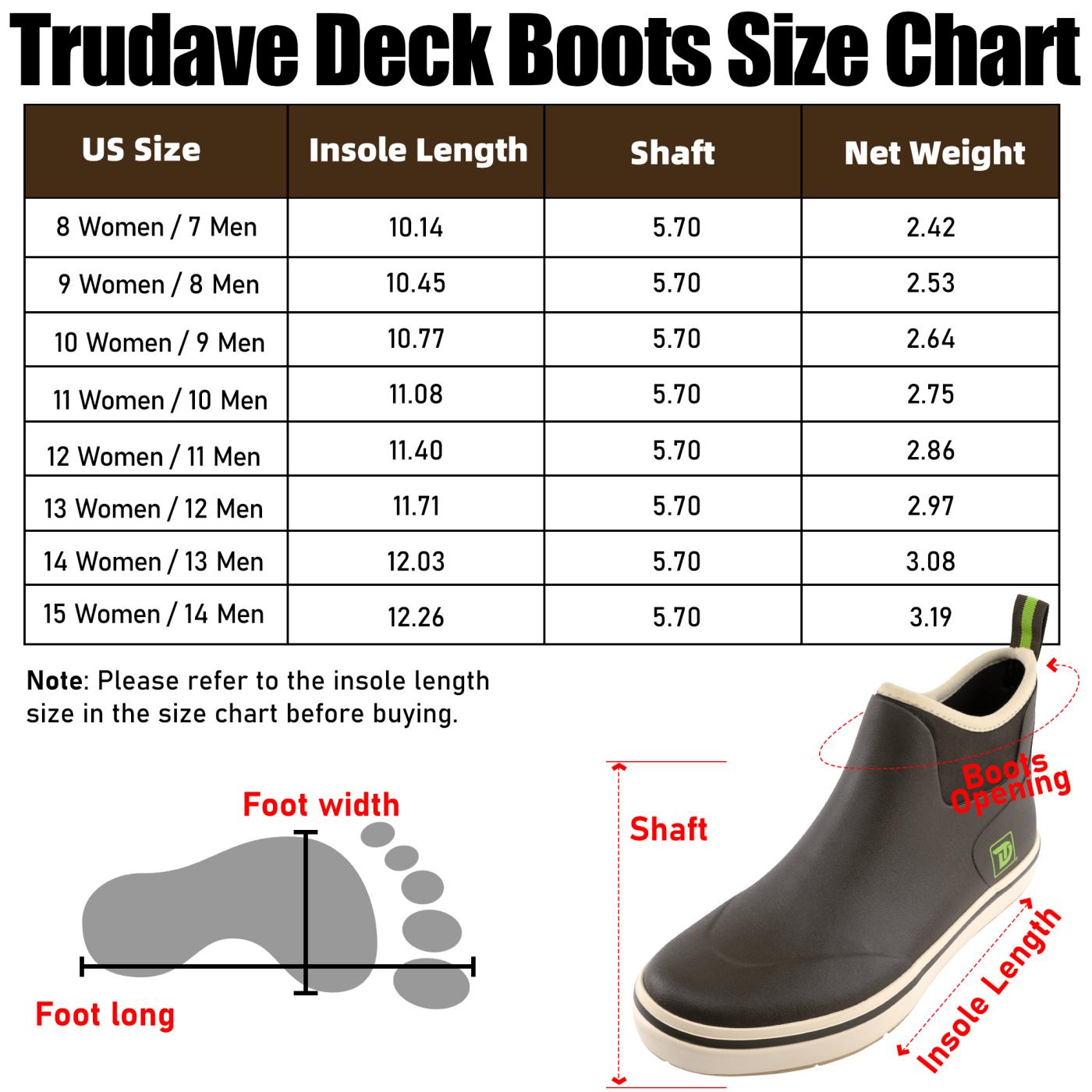 Trudave Blue Camo 5.7 INCH Men's Ankle Deck Boots