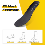 Memory Foam Insoles for Men and Women - Black