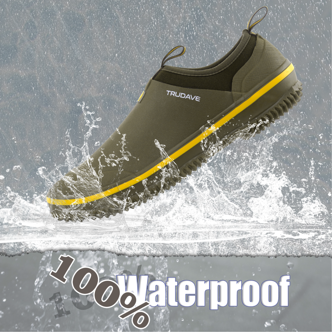 Trudave Waterproof Garden Shoes for Men & Women - Yellow