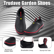 Trudave Waterproof Garden Shoes for Men & Women - Red