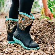 Trudave Green Women’s Rainproof Boots, Camo Rubber shoes