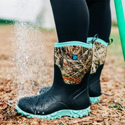 Trudave Green Women’s Rainproof Boots, Camo Rubber shoes