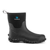 Trudave 6mm Neoprene Insulated Mid Calf Rain Boots with Steel Shank