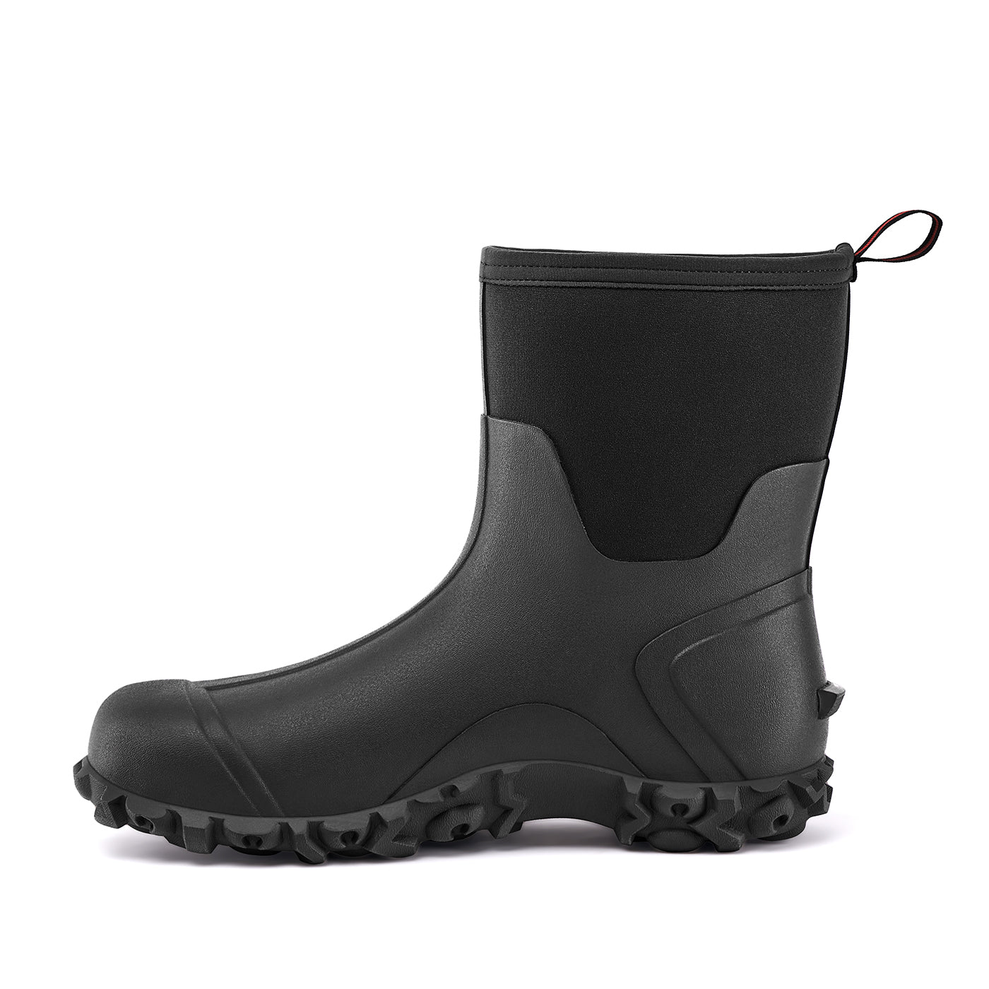 Trudave 6mm Neoprene Insulated Mid Calf Rain Boots with Steel Shank