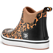 Trudave Leopard Print Ankle Deck Boots for Women