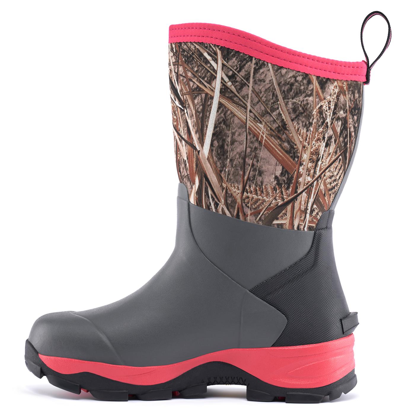 Trudave Mid Calf Garden Boots for Women-Pink