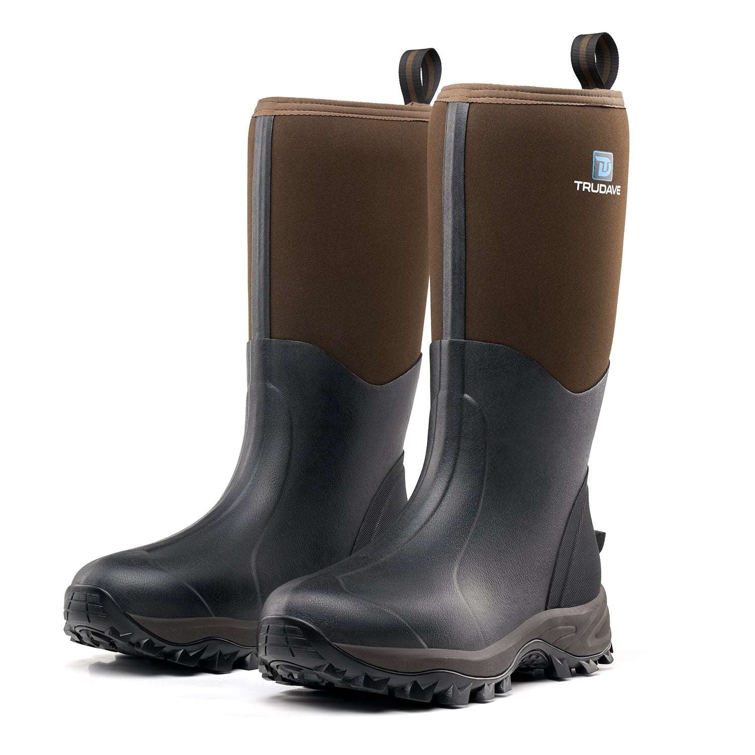Trudave Rubber Work Boots for Men and Women-Brown
