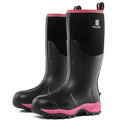 Trudave Tall Rubber Boots For Women With Steel Shank-Pink