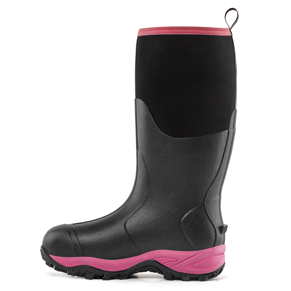 Trudave Tall Rubber Boots For Women With Steel Shank-Pink