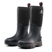 Trudave Waterproof Rubber Boots for Men and Women-Black