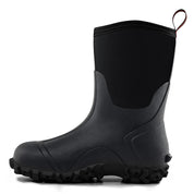 Trudave Women's Rubber Boots with Steel Shank-Black